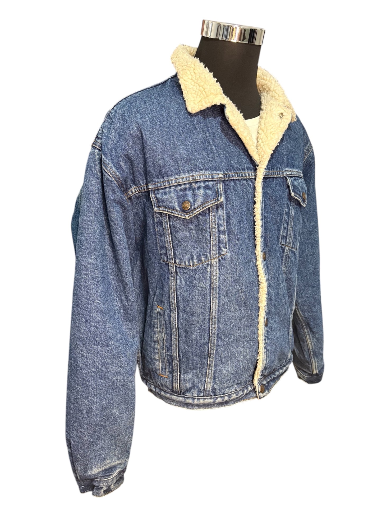 Giubbino Jeans Sherpa 90’s - L -