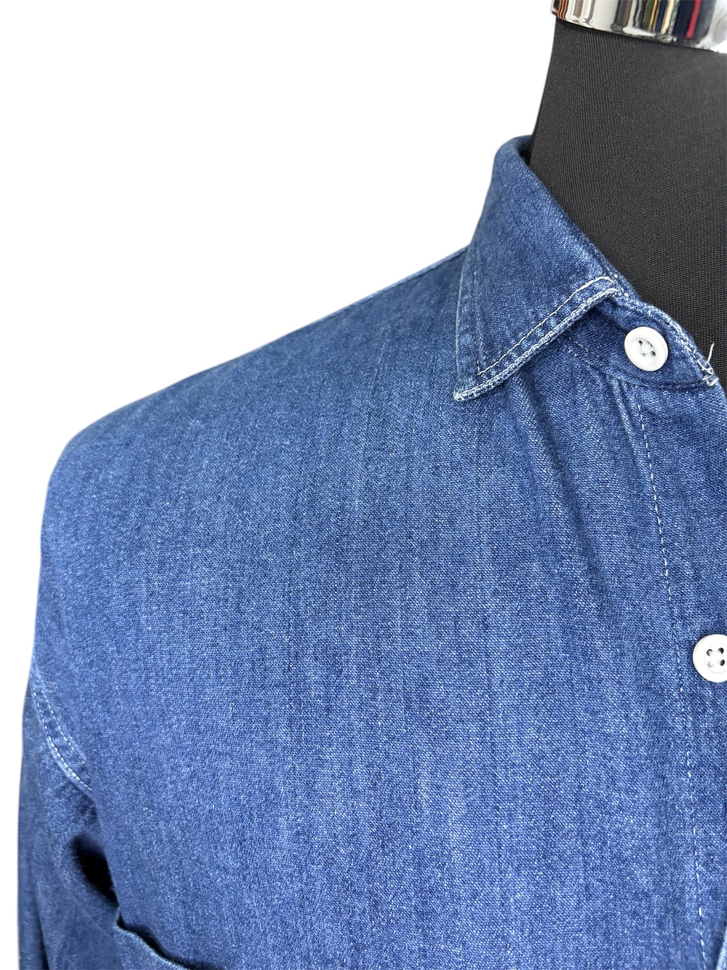 Camicia Jeans 80/90 Vintage -L-