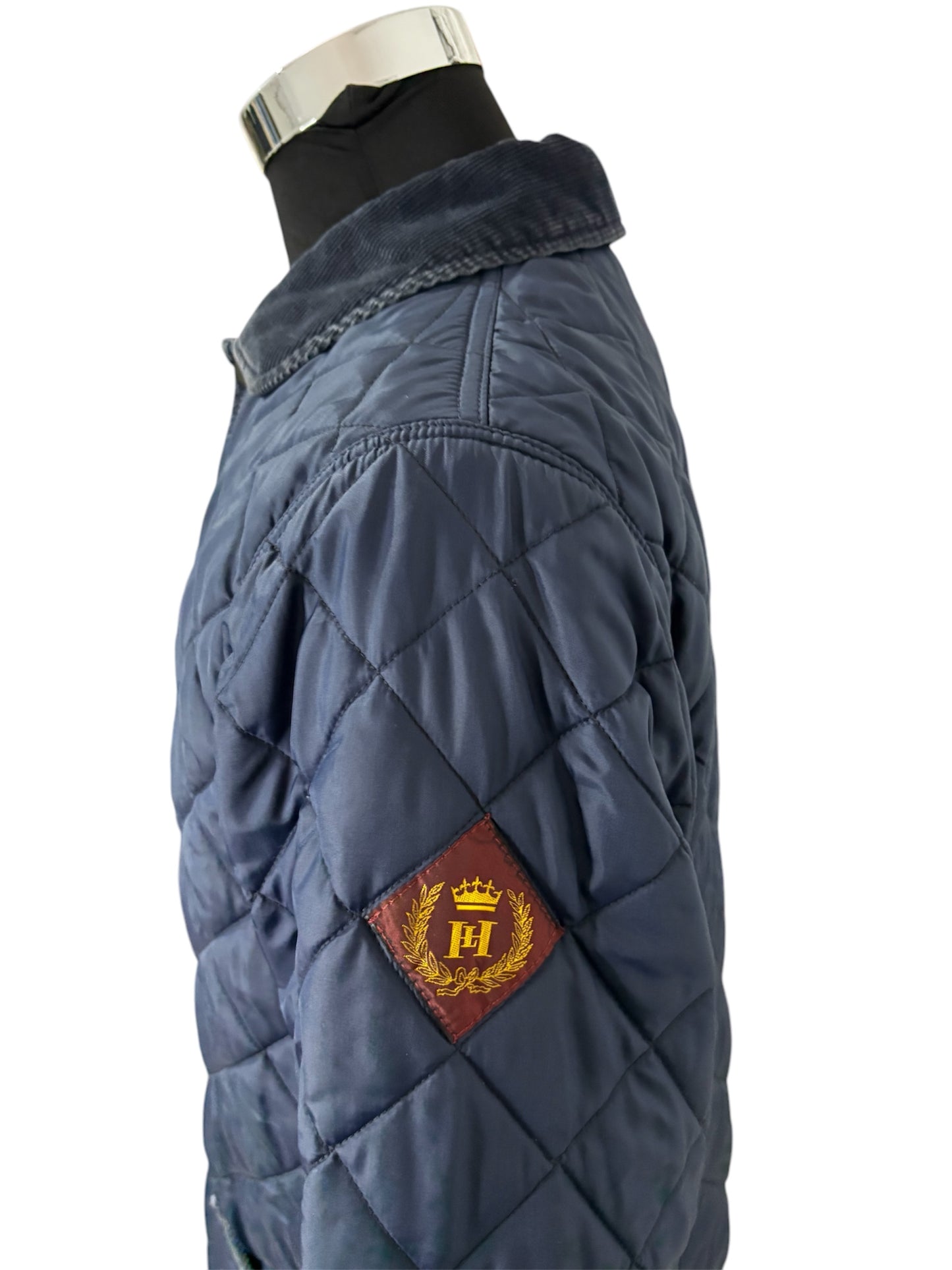 Giacca Trapuntata con Colletto a Costine in Velluto 80/90 -S-