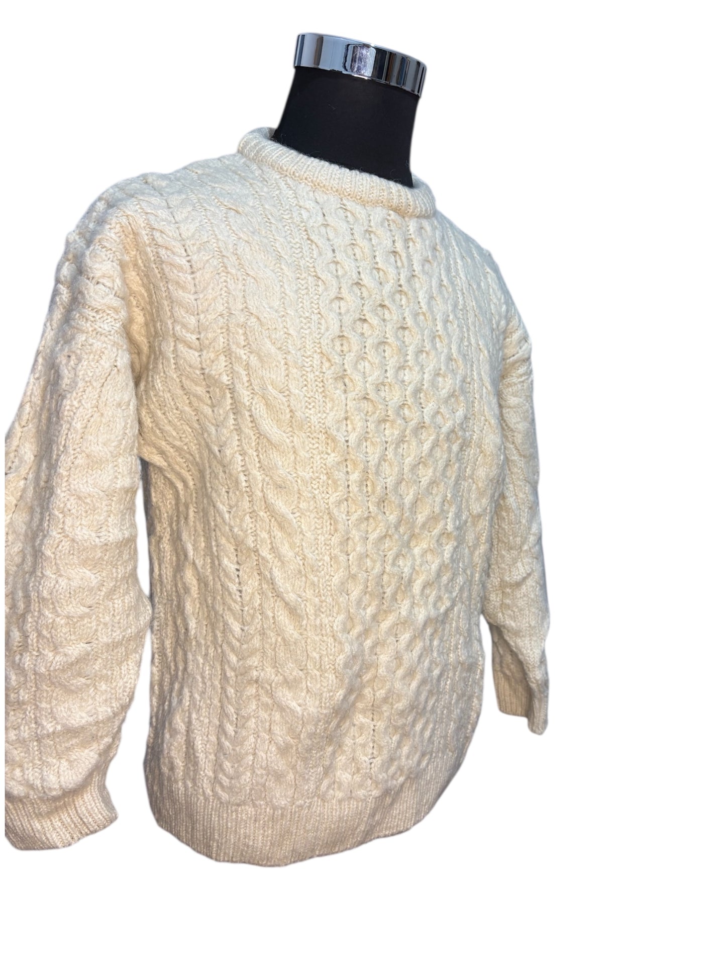 Maglione in Lana Fisherman Aran - S/M -