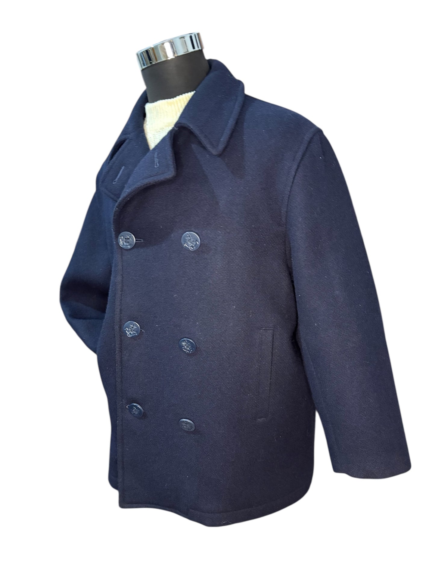 Cappotto Pea Coat US Navy - L -