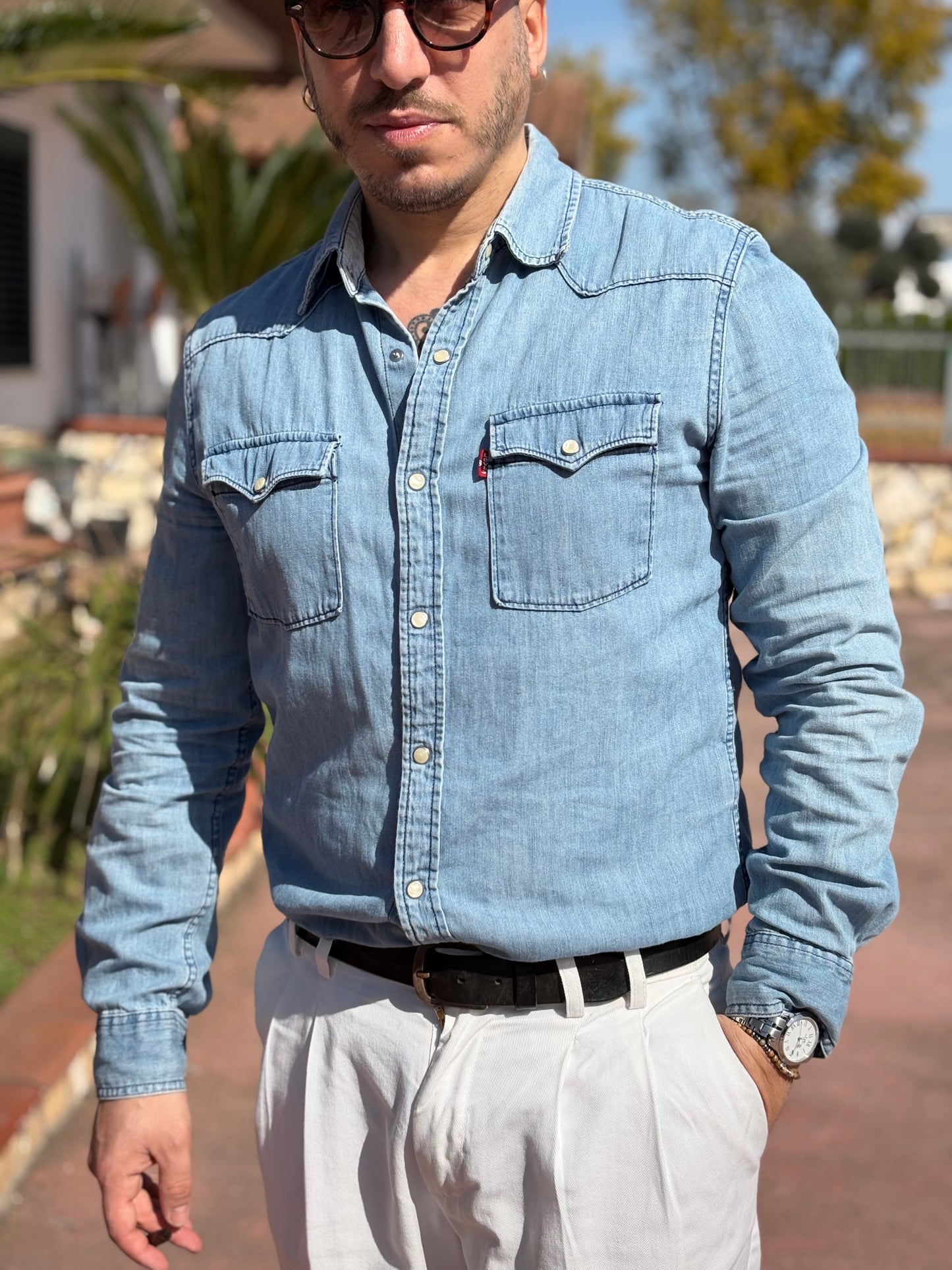 Camicia Levi’s Western 80/90 Vintage -M-