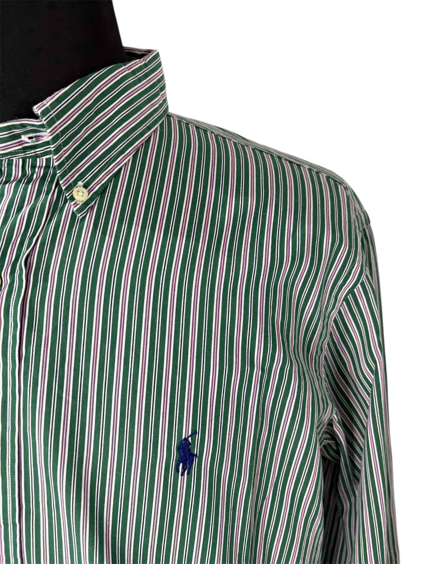 Camicia Ralph Lauren a Righe 80/90 -XL-