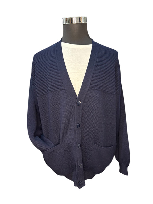 Cardigan in Maglia Blu - M/L -