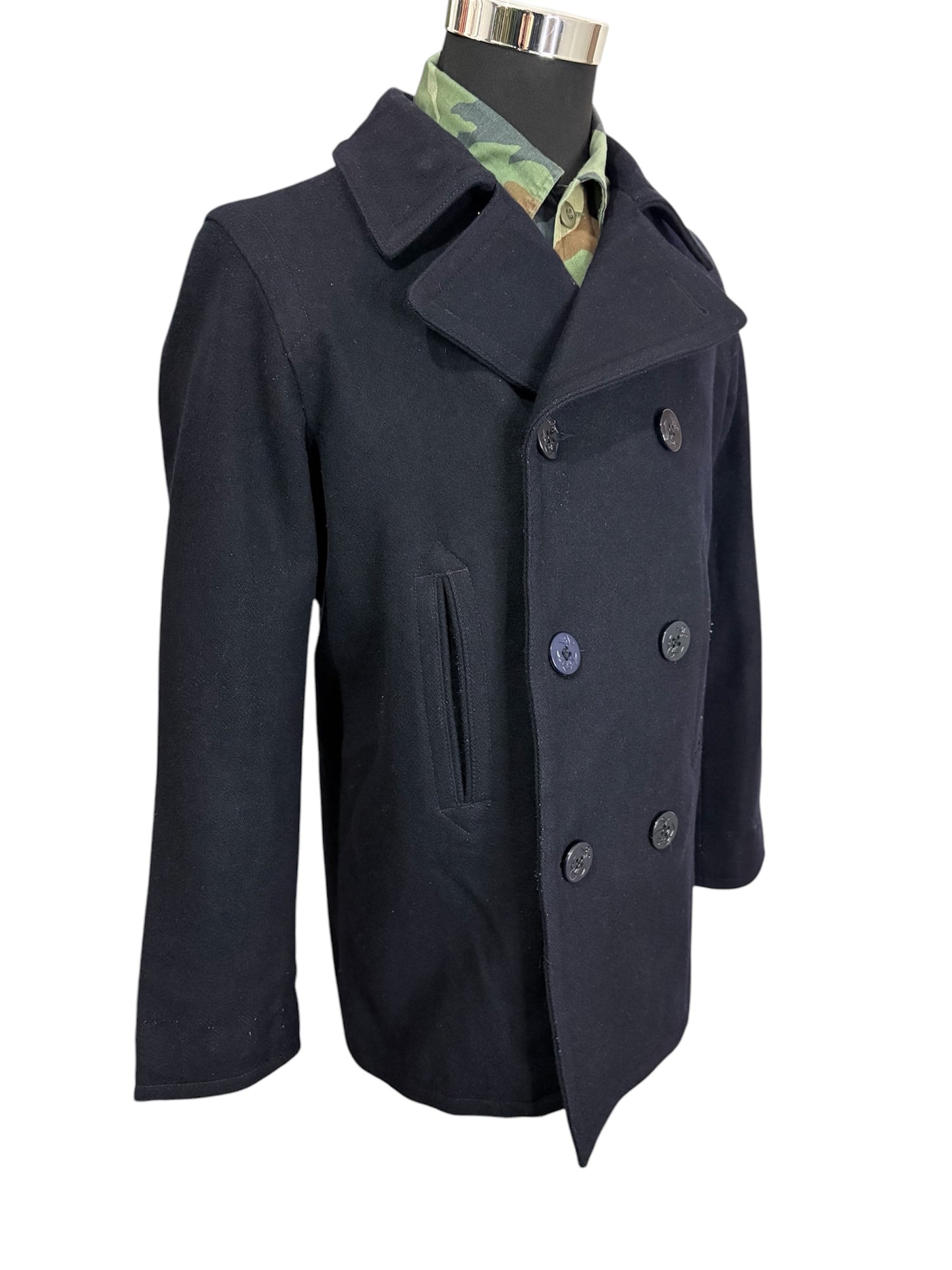 Cappotto Pea Coat U.S. Navy Marina Americana -M-