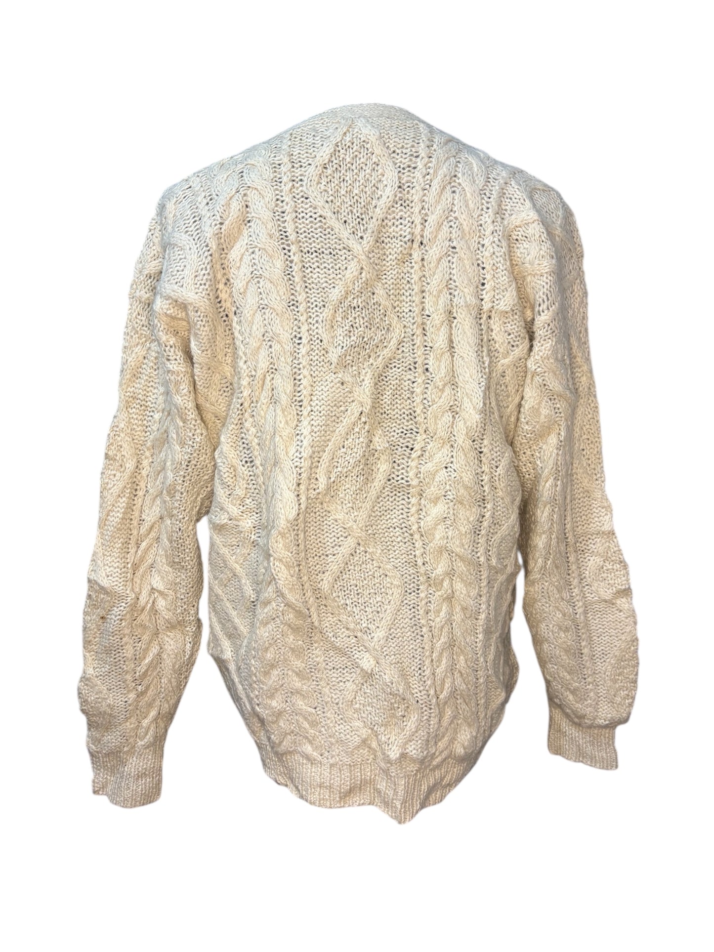 Cardigan in Lana Fisherman Aran - M/L -