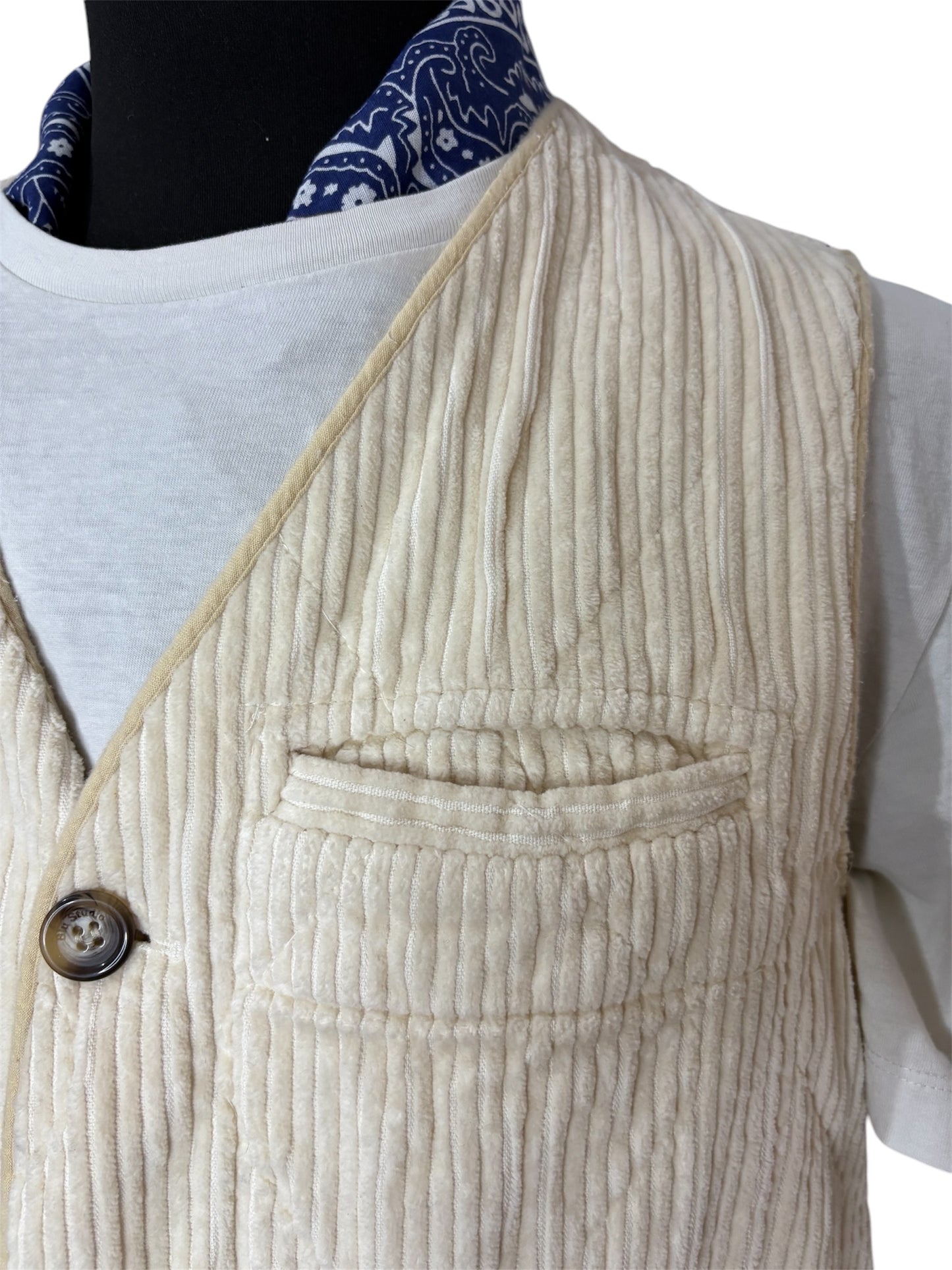 Gilet a Costine Velluto 80/90 Vintage -S/M-