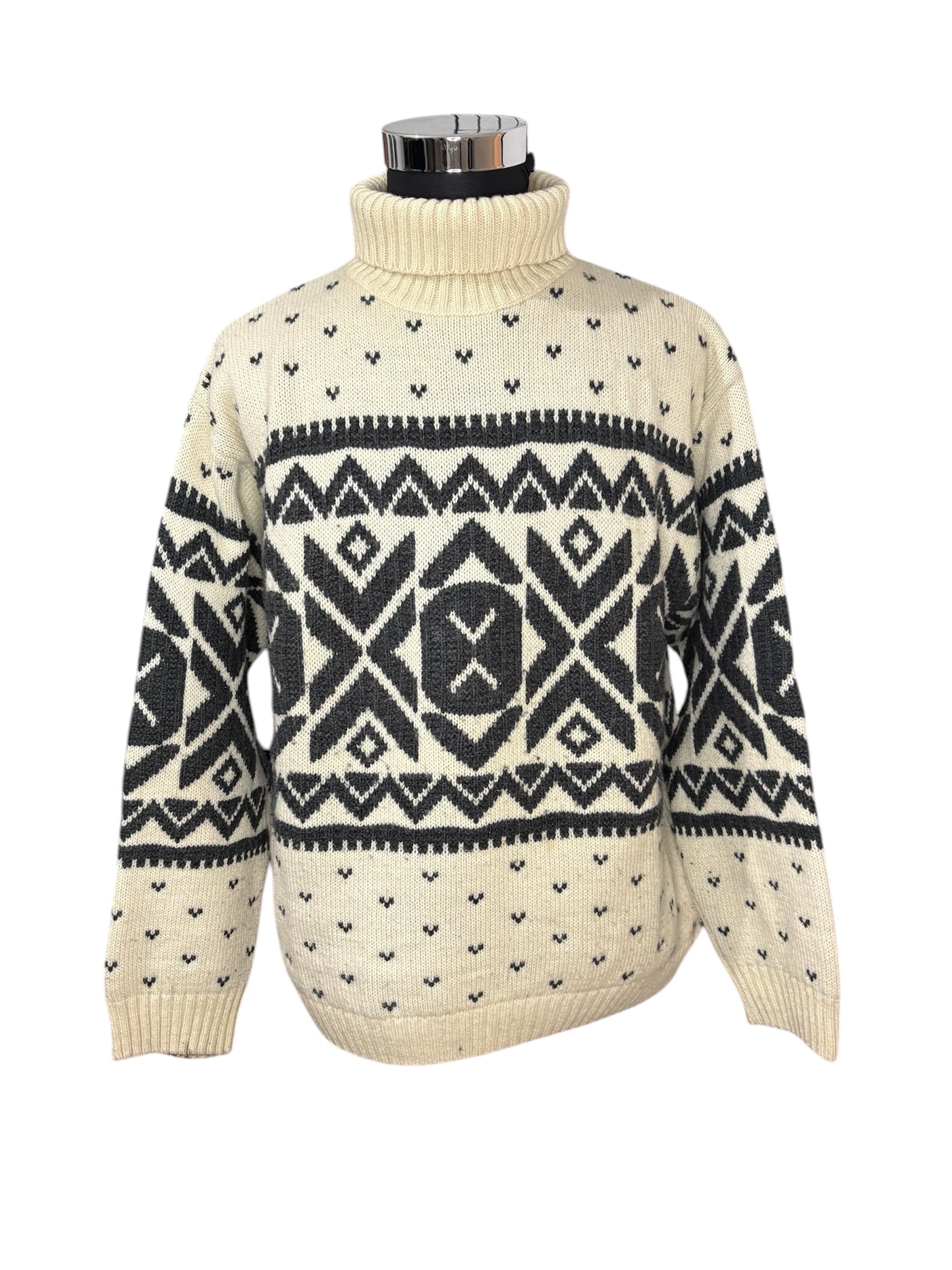 Maglione Dolcevita Norvegese 80/90 Vintage -L/XL-