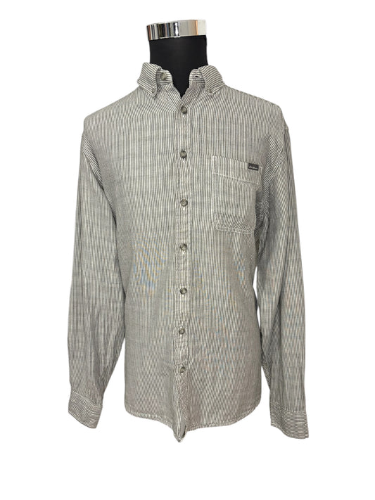 Camicia a Righe 80/90 Vintage -XL-