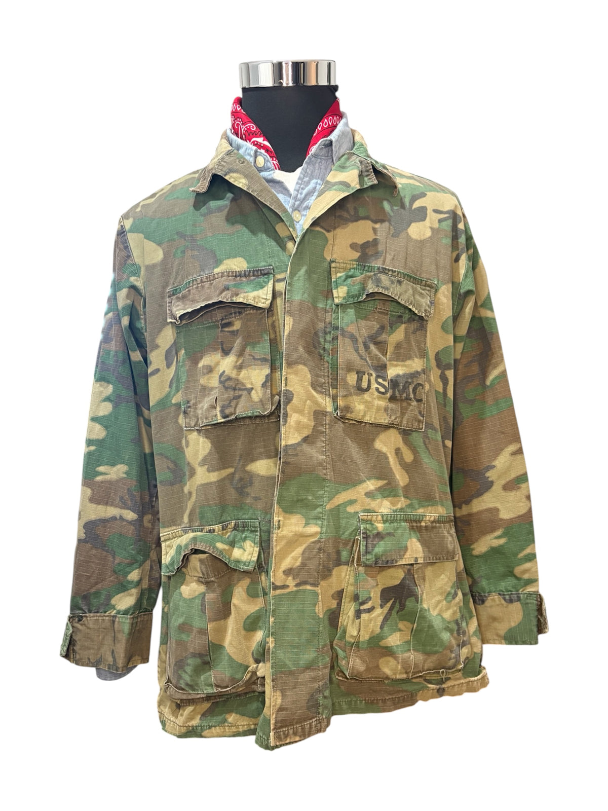 Tropical Jacket USMC ERDL Vietnam Era 70’s - M/L -