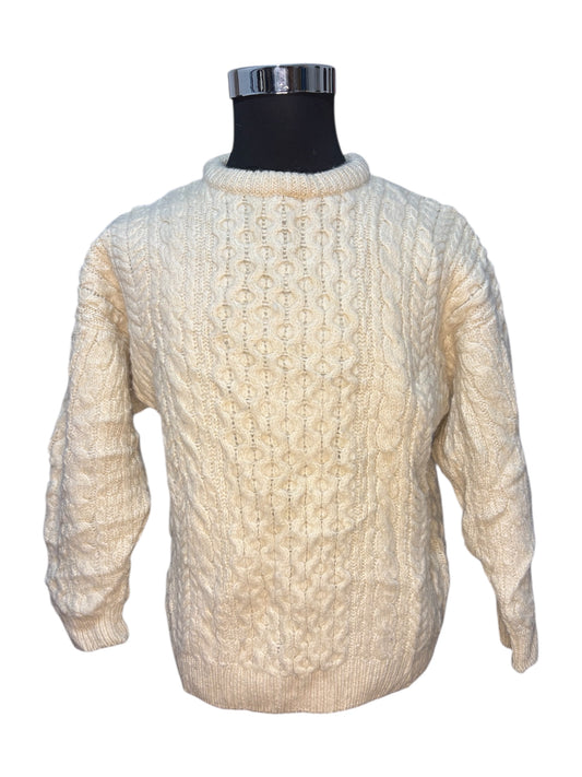 Maglione in Lana Fisherman Aran - S/M -