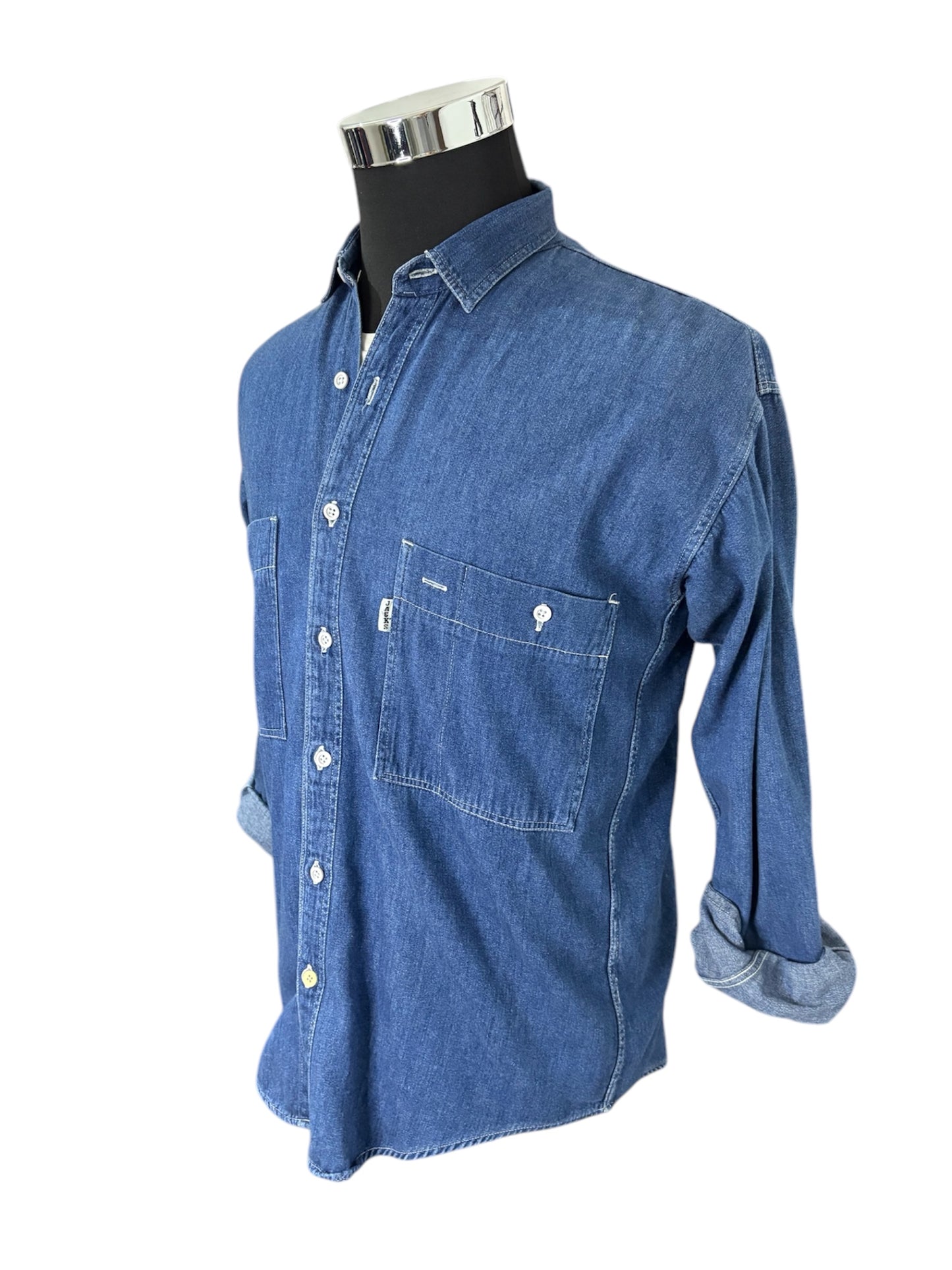 Camicia Jeans 80/90 Vintage -L-