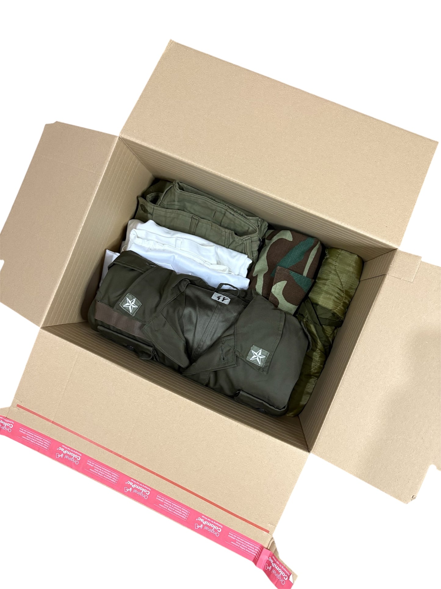 MILITARY BOX - 6 CAPI ORIGINALI MILITARY VINTAGE
