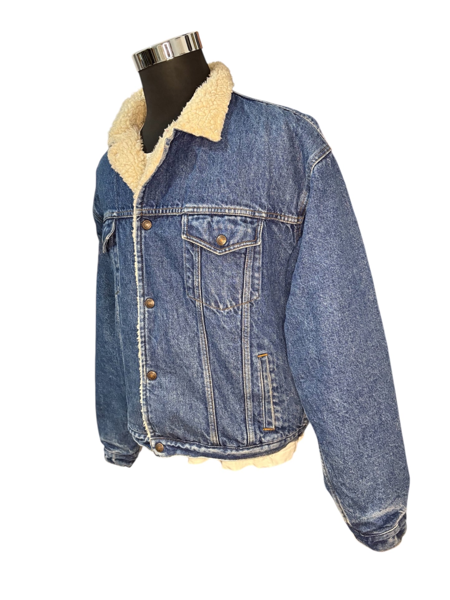 Giubbino Jeans Sherpa 90’s - L -