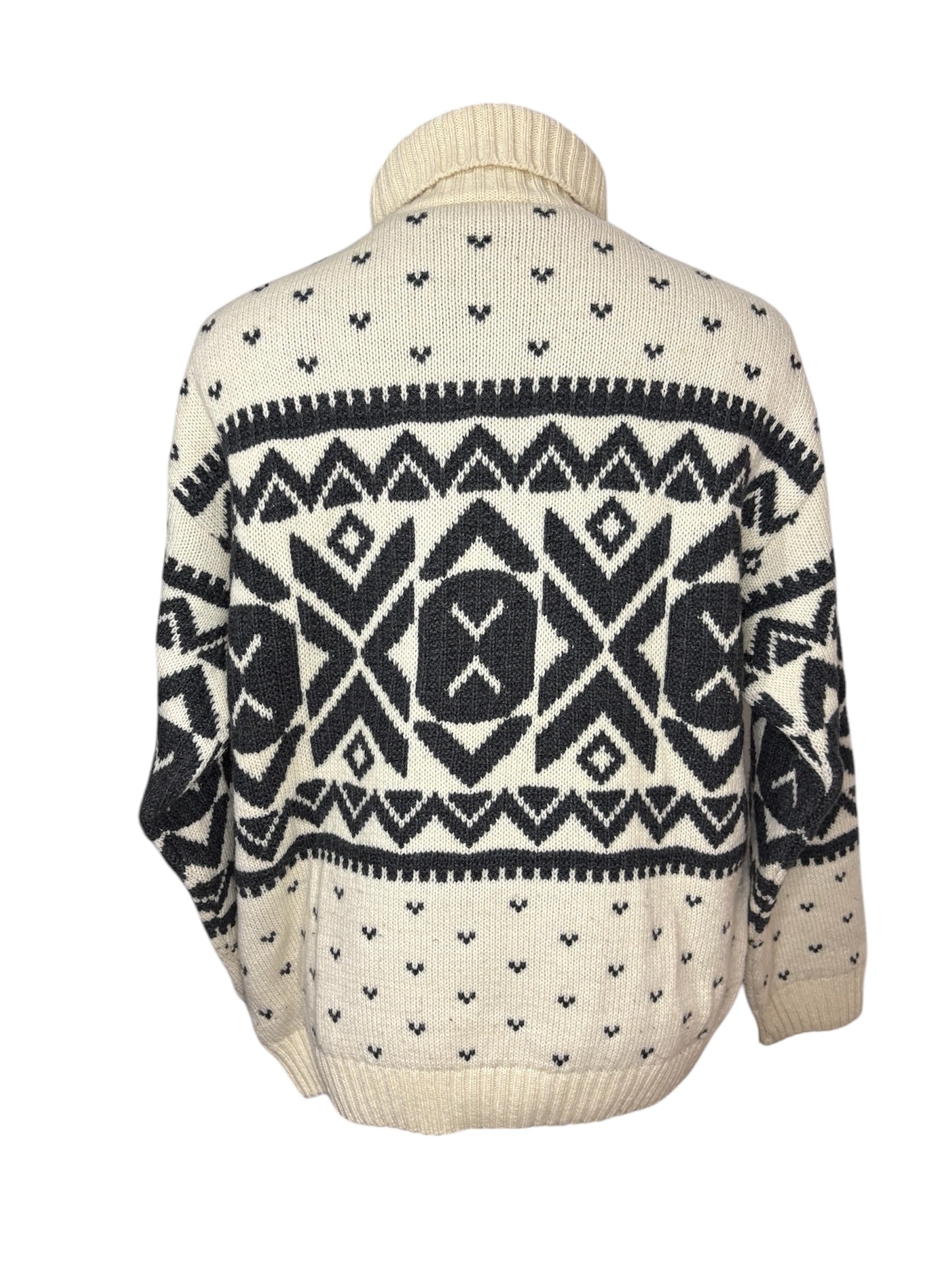 Maglione Dolcevita Norvegese 80/90 Vintage -L/XL-