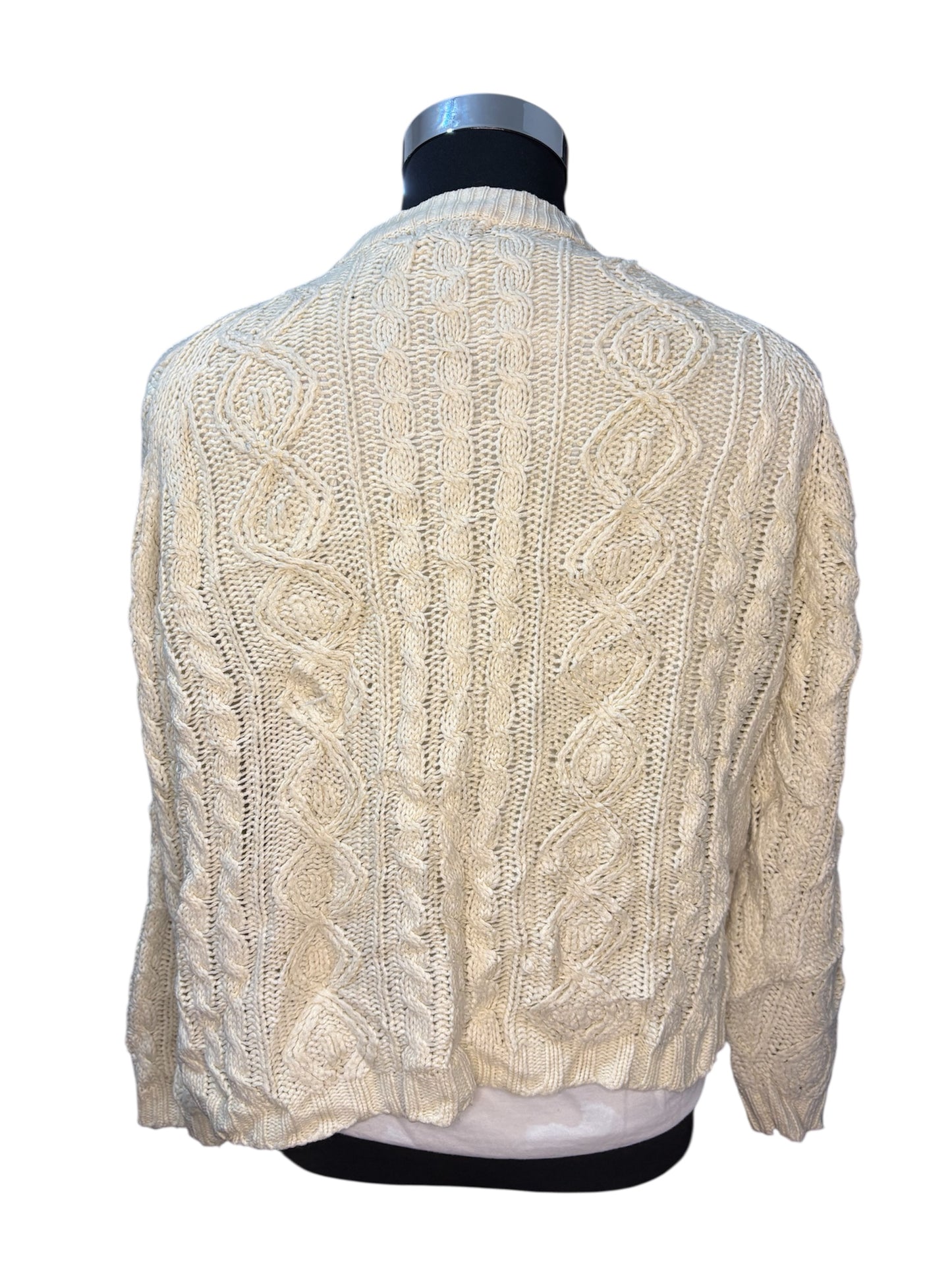 Cardigan in Lana Fisherman Aran - S -