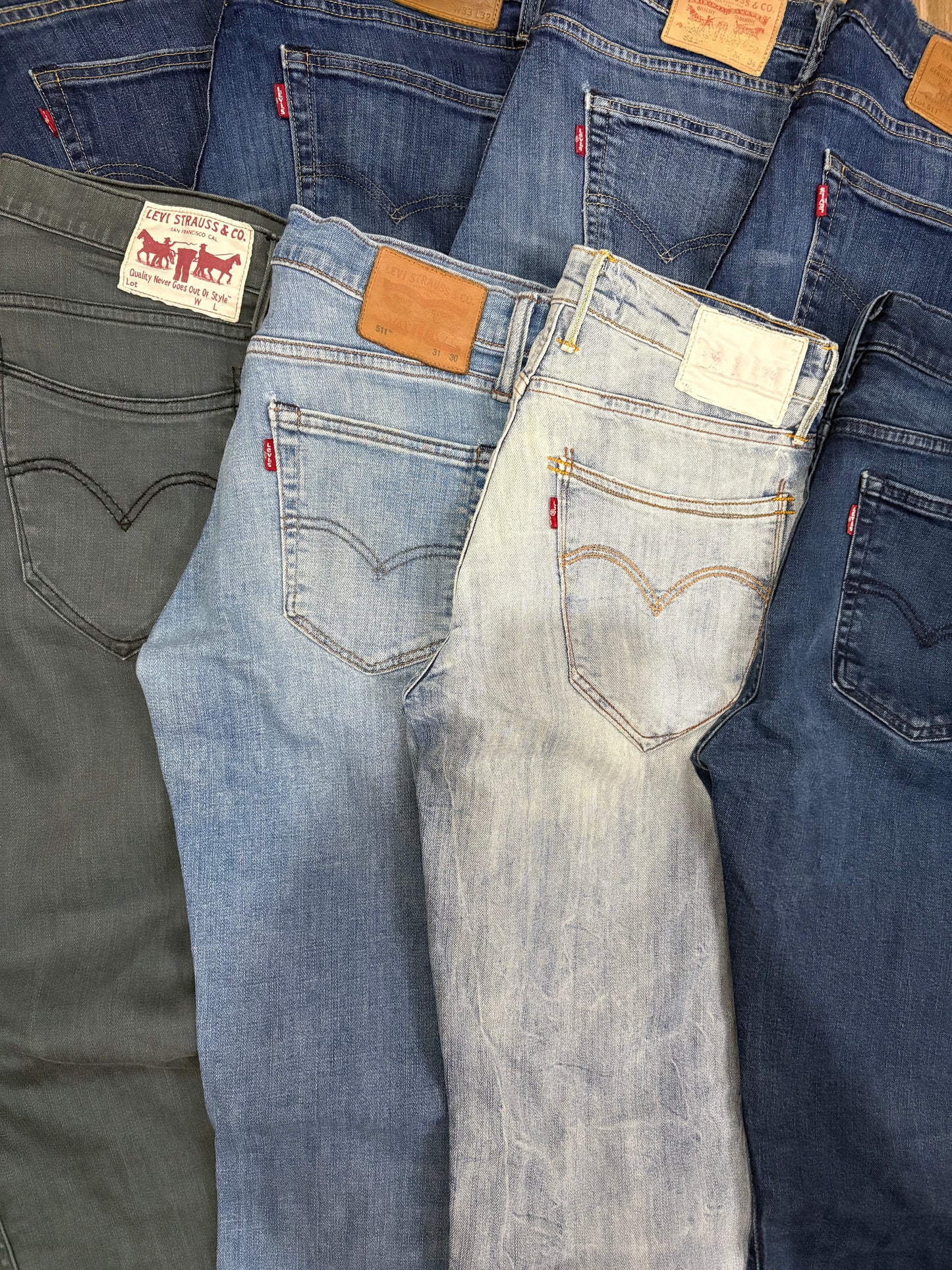 JEANS LEVI’S BOX - 10 JEANS LEVI’S ORIGINALI VINTAGE