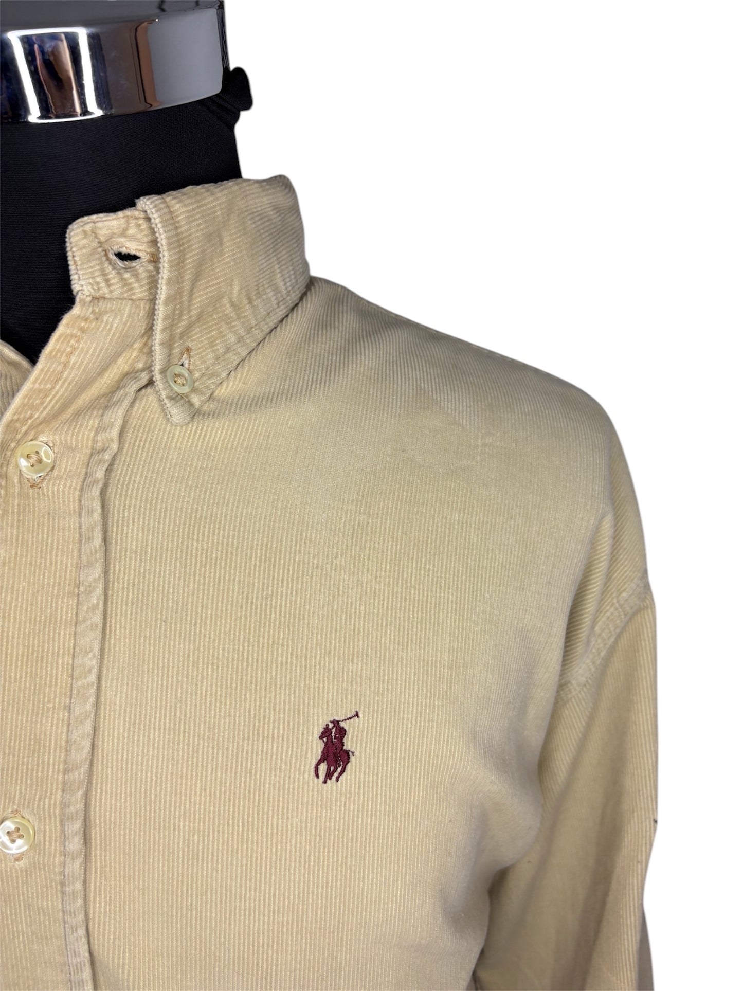 Camicia Ralph Lauren a Costine Velluto 80/90 -XL-