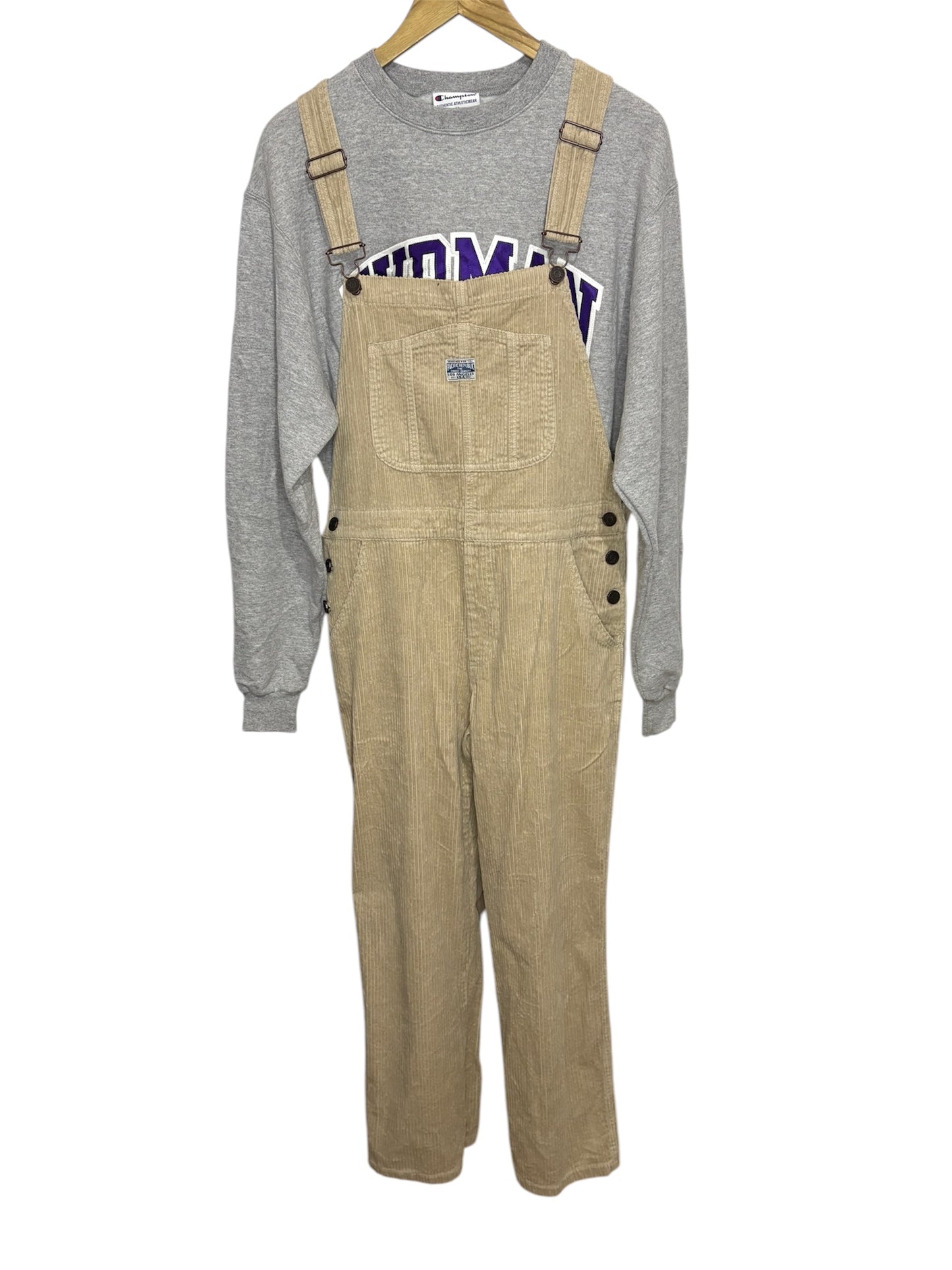 Salopette a Costine Velluto 80/90 Vintage -L/XL-