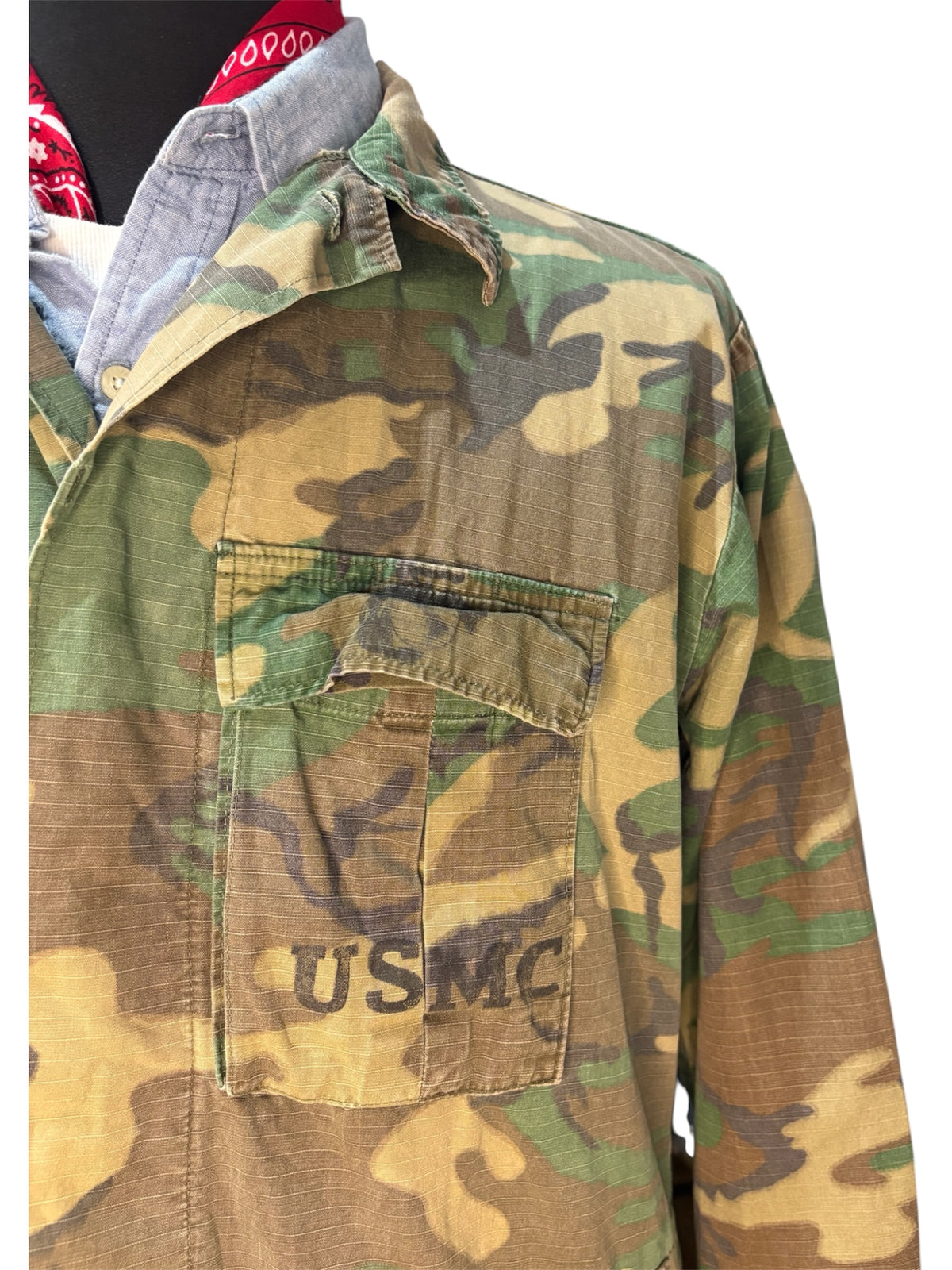 Tropical Jacket USMC ERDL Vietnam Era 70’s - M/L -