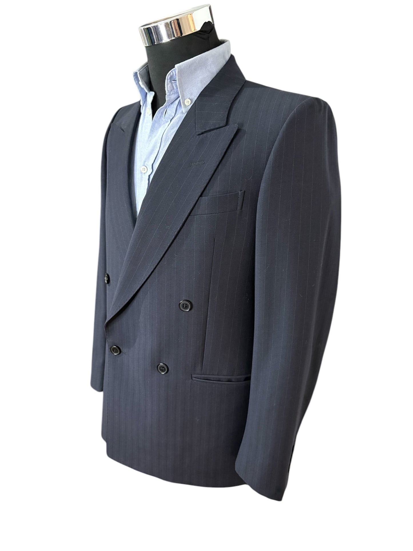 Giacca Doppio Petto Gessata 80/90 -M-