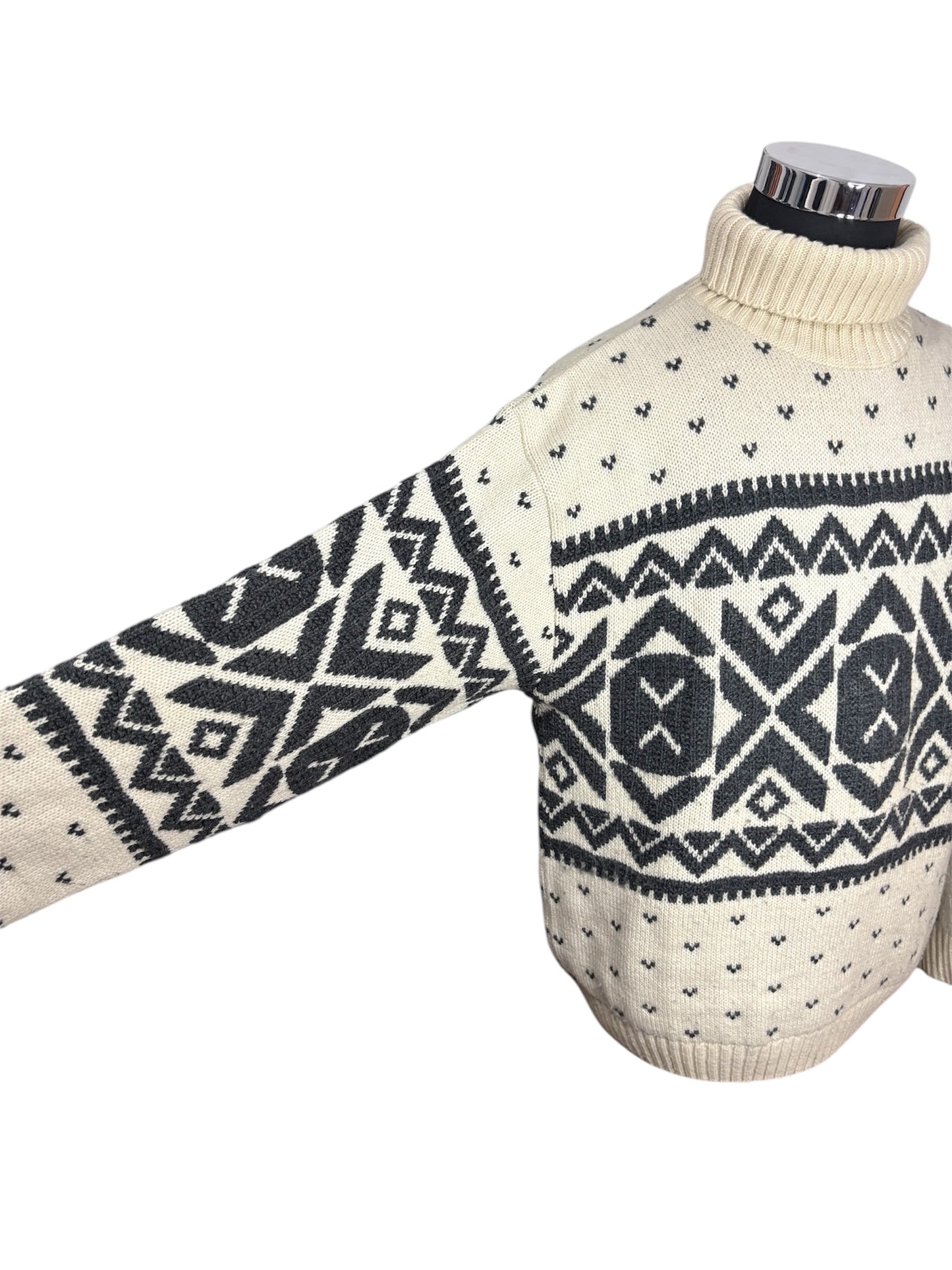 Maglione Dolcevita Norvegese 80/90 Vintage -L/XL-